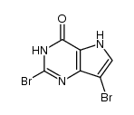 2,7-Dibromo-4-oxo-3,4-dihydropyrrolo[3,2-d]pyrimidine结构式