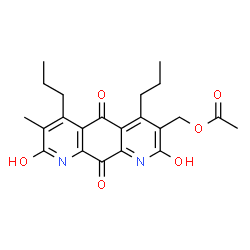 3-[(Acetyloxy)methyl]-7-methyl-4,6-dipropylpyrido[3,2-g]quinoline-2,5,8,10(1H,9H)-tetrone picture