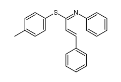 p-tolyl N,3-diphenylprop-2-enimidothioate Structure