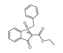 ethyl 1-benzyl-2,3-dihydro-3-oxobenzo[b]thiophene-1-oxide-2-carboxylate,inner salt结构式