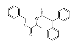 benzyl (R)-2-(diphenylacetyloxy)propanoate结构式