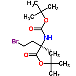 (2R)-4-Bromo-2-[[(tert-butoxy)carbonyl]amino]butanoic acid tert-butyl ester picture