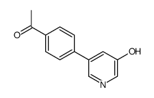 1-[4-(5-hydroxypyridin-3-yl)phenyl]ethanone Structure