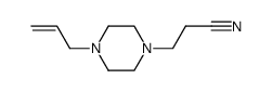 3-[4-allyl-piperazin-1-yl]-propionitrile结构式