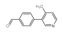 4-(4-Methylpyridin-3-yl)benzaldehyde Structure