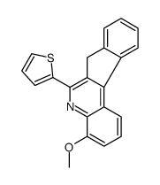 4-methoxy-6-thiophen-2-yl-7H-indeno[2,1-c]quinoline结构式