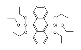 9,10-蒽基-双(三乙氧基硅烷)结构式