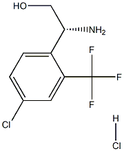 (R)-2-amino-2-(4-chloro-2-(trifluoromethyl)phenyl)ethanol HYDROCHLORIDE Structure