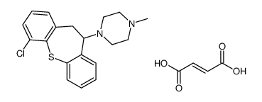 (Z)-but-2-enedioic acid,1-(1-chloro-5,6-dihydrobenzo[b][1]benzothiepin-6-yl)-4-methylpiperazine结构式