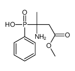 (2-amino-4-methoxy-4-oxobutan-2-yl)-phenylphosphinic acid结构式