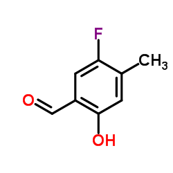 5-Fluoro-2-hydroxy-4-methylbenzaldehyde Structure