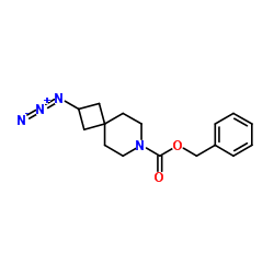 7-Azaspiro[3.5]nonane-7-carboxylic acid, 2-azido-, phenylmethyl ester Structure