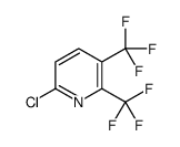 6-Chloro-2,3-bis(trifluoromethyl)pyridine Structure