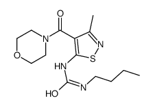 1-butyl-3-[3-methyl-4-(morpholine-4-carbonyl)-1,2-thiazol-5-yl]urea Structure