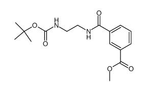 N-(2-tert-Butoxycarbonylamino-ethyl)-isophthalamic acid Methyl ester structure