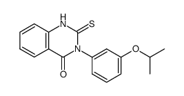 3-(3-isopropoxy-phenyl)-2-thioxo-2,3-dihydro-1H-quinazolin-4-one结构式