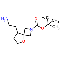 2-Methyl-2-propanyl 8-(2-aminoethyl)-5-oxa-2-azaspiro[3.4]octane-2-carboxylate picture