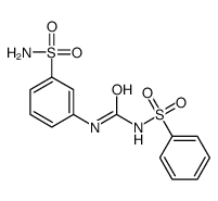 1-(benzenesulfonyl)-3-(3-sulfamoylphenyl)urea Structure