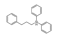 [3-Phenyl-propyl]-diphenylsilan Structure