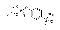 Phosphorothioic acid O-[4-(aminosulfonyl)phenyl]O,O-diethyl ester Structure