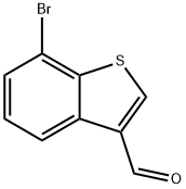 7-溴苯并噻吩-3-甲醛结构式