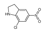 7-chloro-5-nitroindoline Structure