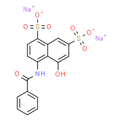 disodium 4-(benzoylamino)-5-hydroxynaphthalene-1,7-disulphonate picture