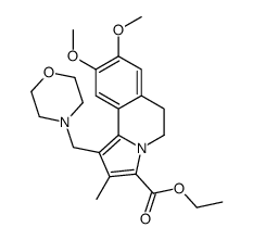 ethyl 8,9-dimethoxy-2-methyl-1-(morpholin-4-ylmethyl)-5,6-dihydropyrrolo[2,1-a]isoquinoline-3-carboxylate结构式