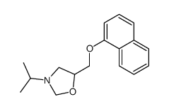 3-isopropyl-5-(1-naphthoxymethyl)oxazolidine结构式