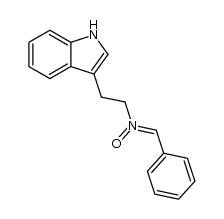 N-benzylidene-N-[2-(3-indolyl)ethyl]amine oxide结构式