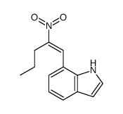 7-((E)-2-Nitro-pent-1-enyl)-1H-indole Structure