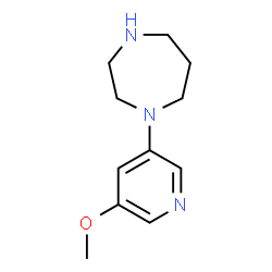 1-(5-Methoxypyridin-3-yl)-1,4-diazepane Structure