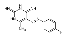 5-[(4-fluorophenyl)diazenyl]pyrimidine-2,4,6-triamine Structure