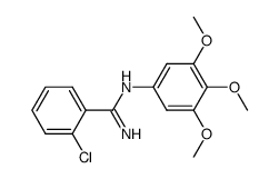 o-Chloro-N-(3,4,5-trimethoxyphenyl)benzamidine Structure