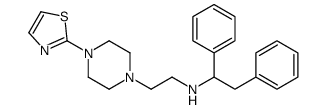 1-[2-[(1,2-Diphenylethyl)amino]ethyl]-4-(2-thiazolyl)piperazine Structure