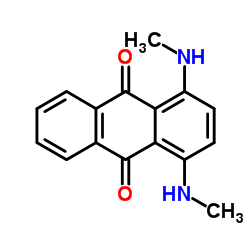 1,4-Bis(methylamino)-9,10-anthraquinone structure