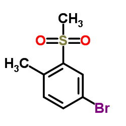 5-Bromo-2-methylphenyl methyl sulfone structure