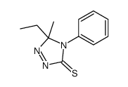 5-ethyl-5-methyl-4-phenyl-1,2,4-triazole-3-thione结构式