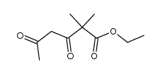 2,2-dimethyl-3,5-dioxo-hexanoic acid ethyl ester Structure