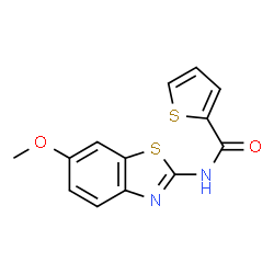 N-(6-methoxybenzo[d]thiazol-2-yl)thiophene-2-carboxamide structure