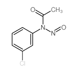 N-(3-chlorophenyl)-N-nitroso-acetamide结构式