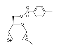 methyl 2,3-dideoxy-6-O-toluene-p-sulphonyl-α-D-erythro-hexopyranoside结构式