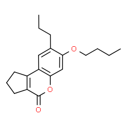 7-butoxy-8-propyl-2,3-dihydro-1H-cyclopenta[c]chromen-4-one结构式