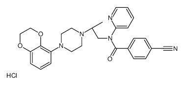 4-cyano-N-[(2R)-2-[4-(2,3-dihydro-1,4-benzodioxin-5-yl)piperazin-1-yl]propyl]-N-pyridin-2-ylbenzamide,hydrochloride图片