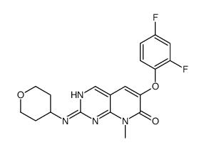 6-(2,4-二氟苯氧基)-8-甲基-2-[(四氢-2H-吡喃-4-基)氨基]-吡啶并[2,3-d]嘧啶-7(8h)-酮图片