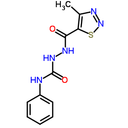 2-[(4-Methyl-1,2,3-thiadiazol-5-yl)carbonyl]-N-phenylhydrazinecarboxamide结构式