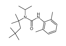 N-2,6-Dimethylphenyl-N'-2,4,4-trimethyl-2-pentyl,N'-isopropylharnstoff结构式