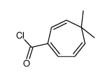 1,3,6-Cycloheptatriene-1-carbonyl chloride, 5,5-dimethyl- (9CI) Structure