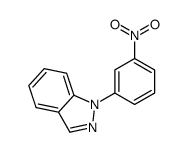 1-(3-硝基苯基)-1H-吲唑结构式