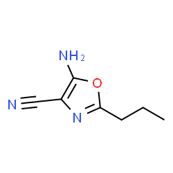 4-Oxazolecarbonitrile,5-amino-2-propyl- Structure